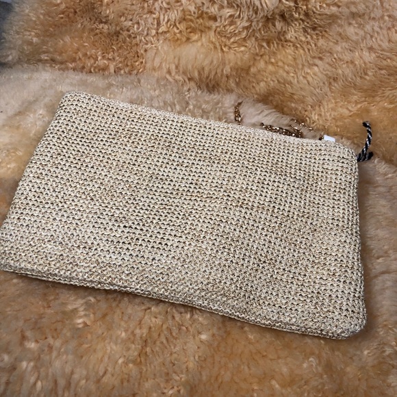 Bam Forever Watermelon/Sequins Straw Clutch Purse - Picture 7 of 14